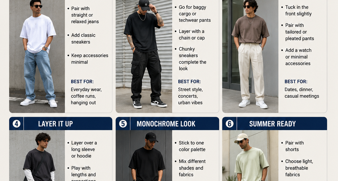How to style oversized t-shirts