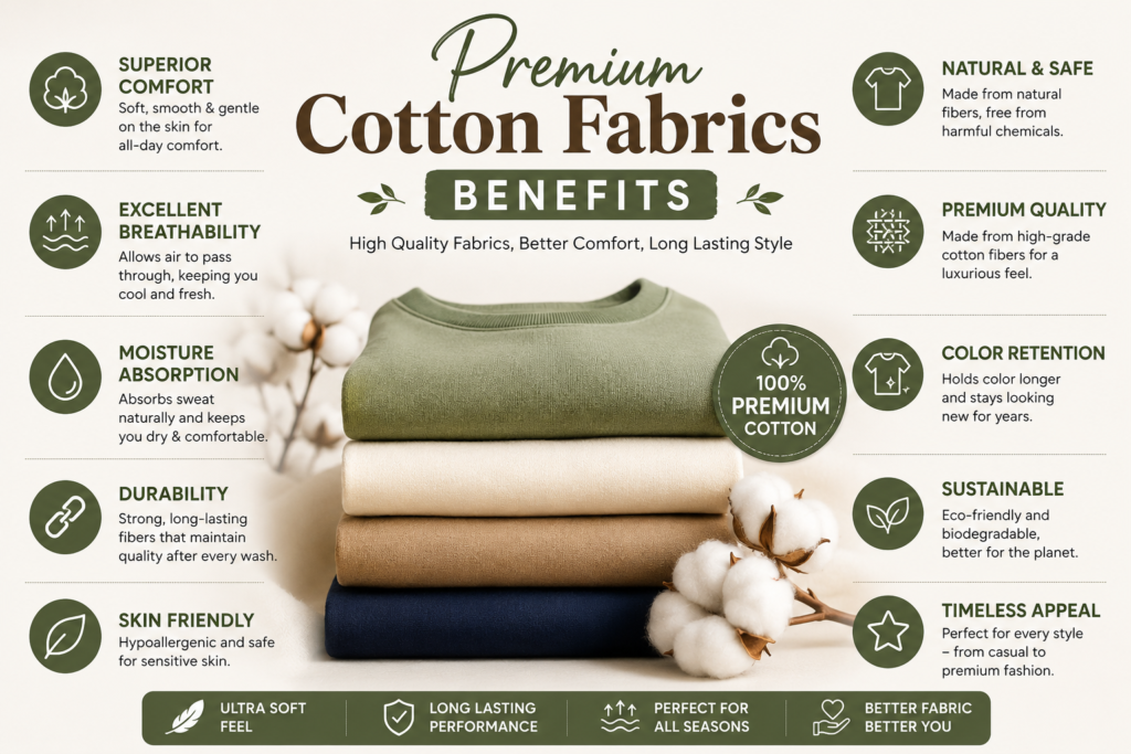 Premium cotton fabrics