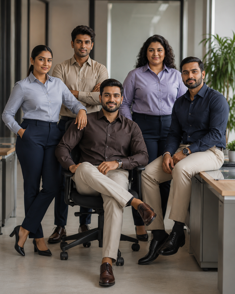 Office clothing and professional first impression