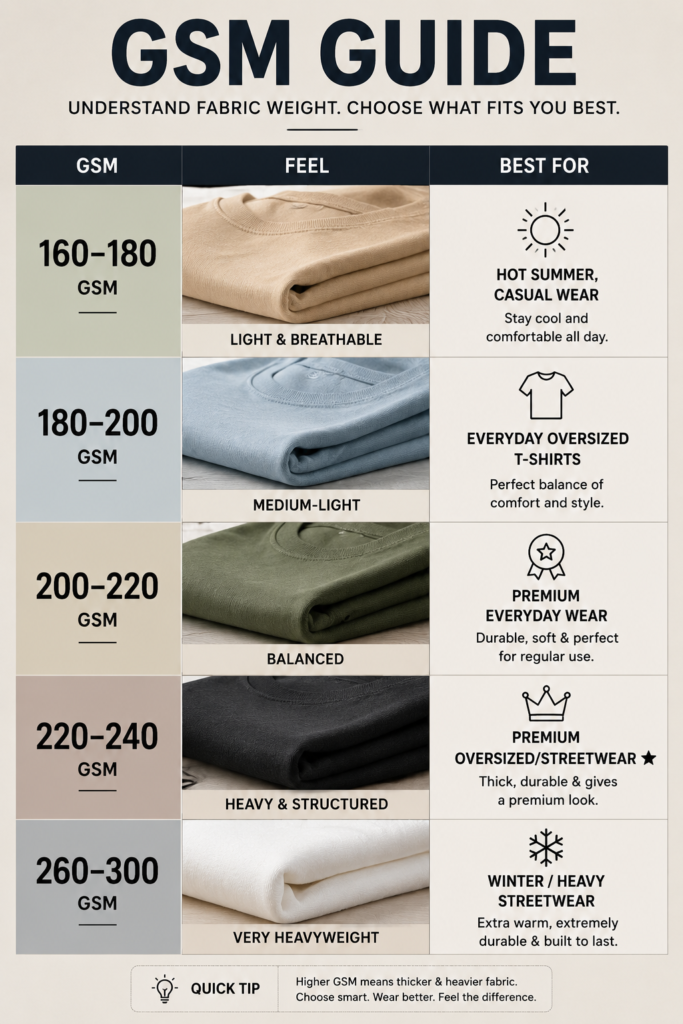 GSM Guide Choose Your Fabric Weight